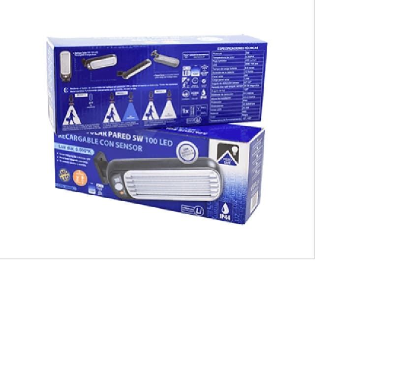 APLIQUE SOLAR PARED LED 5W 6000ºK RECARGABLE - Imagen 5