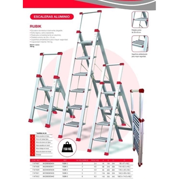 ESCALERA DOMESTICA EN ALUMINIO RUBIK 6 - Imagen 1