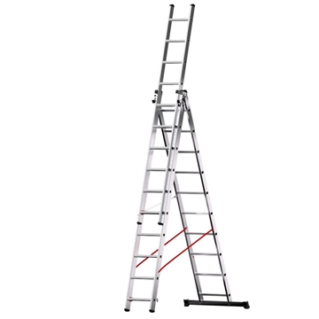 ESCALERA INDUSTRIAL TRIPLE ALUM. CONV. 3X3,00M ELITE X3 10P C/Base - Imagen 1