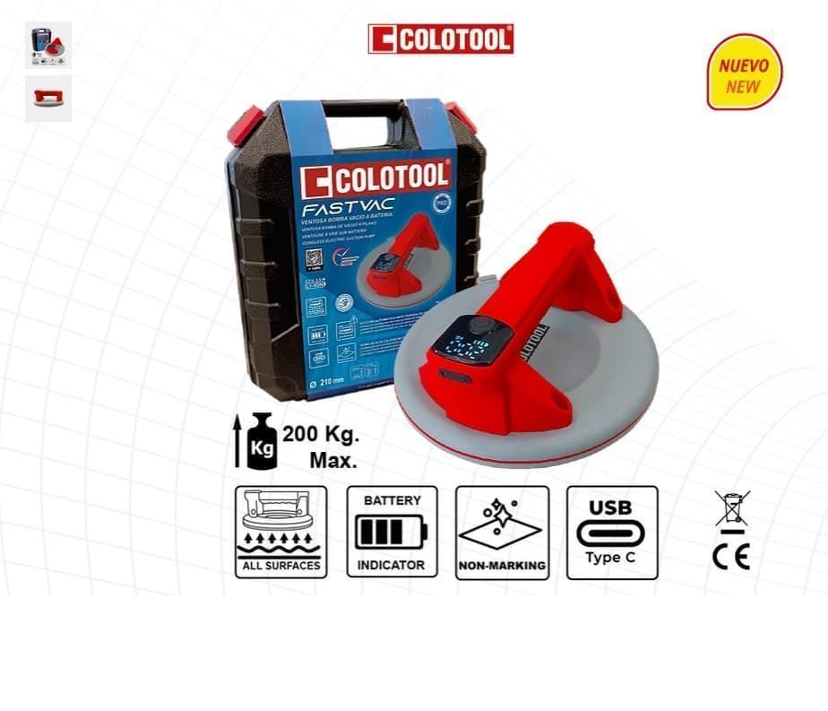 FASTVAC Ventosa eléctira a bateria COLOTOOL - Imagen 1