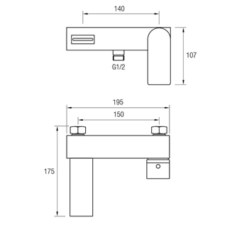 Grifo bañera-ducha Orleans cromo - Imagen 2