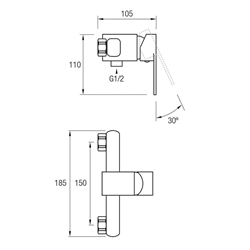 Grifo ducha Boston cromo - Imagen 2
