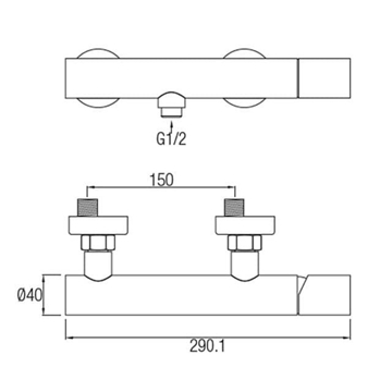 Grifo ducha Inex cromo - Imagen 2