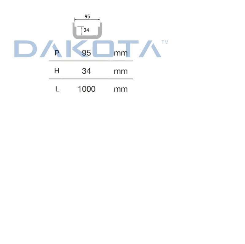 Kit Canal Pegasus Plus One 100x35x1000 C/Rejilla gris - Imagen 3