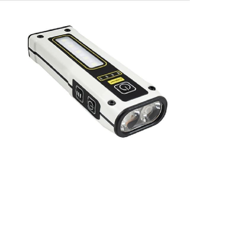 Linterna LED cob recargable 3W + LED multicolor - Imagen 1