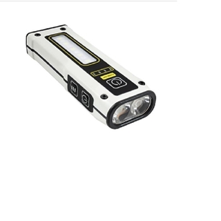 Linterna LED cob recargable 3W + LED multicolor - Imagen 1