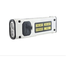 Linterna LED cob recargable 3W + LED multicolor - Imagen 2