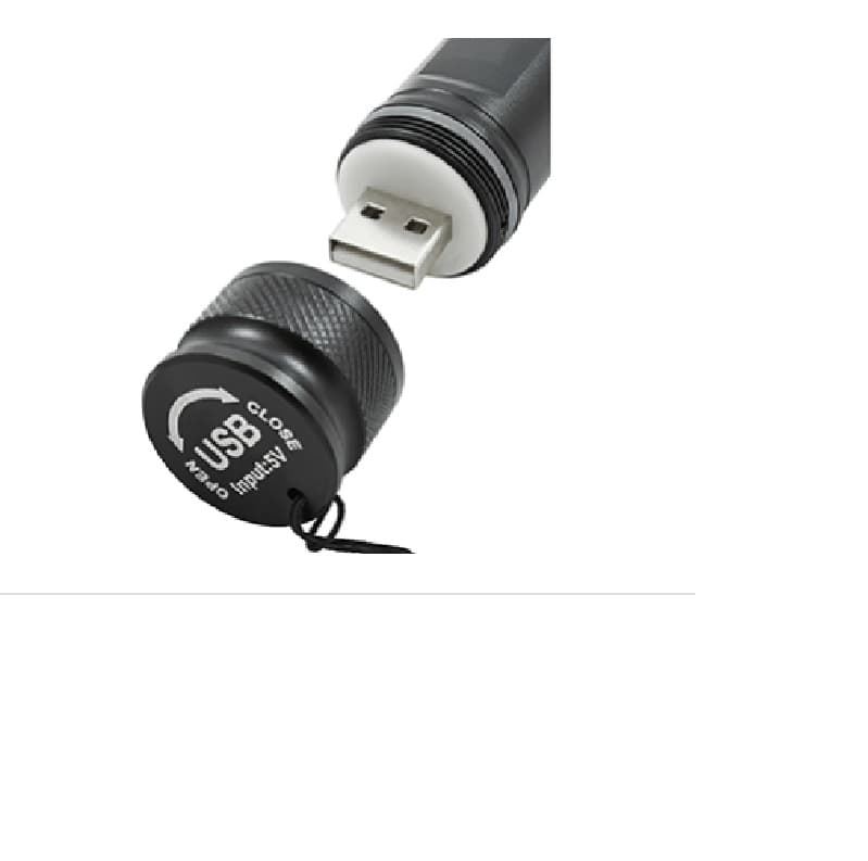 Linterna LED cob recargable 3W + LED multicolor - Imagen 5