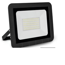 PROYECTOR LED PLANO NEGRO MATEL IP65 50W FRÍA - Imagen 1
