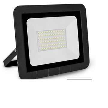 PROYECTOR LED PLANO NEGRO MATEL IP65 50W FRÍA - Imagen 1