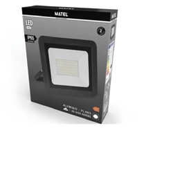 PROYECTOR LED PLANO NEGRO MATEL IP65 50W FRÍA - Imagen 2