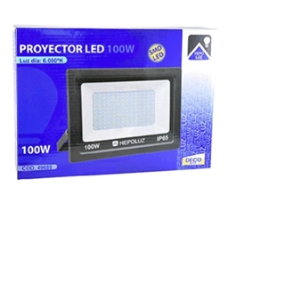 Proyector LED smd 100W 6000ºK negro - Imagen 2