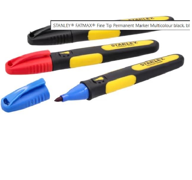 STANLEY MARCADOR Fatmax Punta fina 0-47-322 BL 3 UD. - Imagen 2
