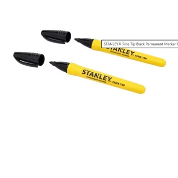 STANLEY MARCADOR PUNTA FINA NEGRO 0-47-316=BL 2 UN - Imagen 1
