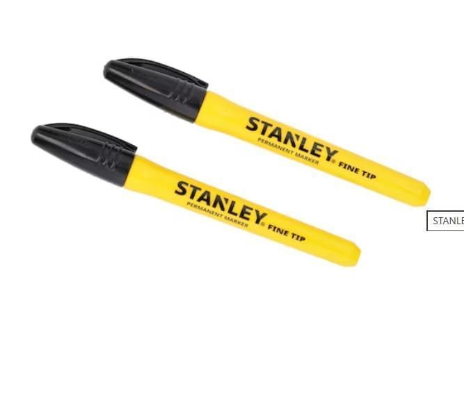 STANLEY MARCADOR PUNTA FINA NEGRO 0-47-316=BL 2 UN - Imagen 2