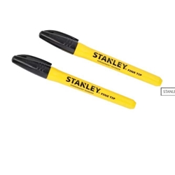 STANLEY MARCADOR PUNTA FINA NEGRO 0-47-316=BL 2 UN - Imagen 2