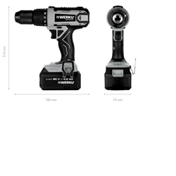 TALADRO Atornillador-Percutor Bateria WK403400 - Imagen 2