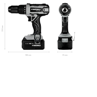 TALADRO Atornillador-Percutor Bateria WK403400 - Imagen 2