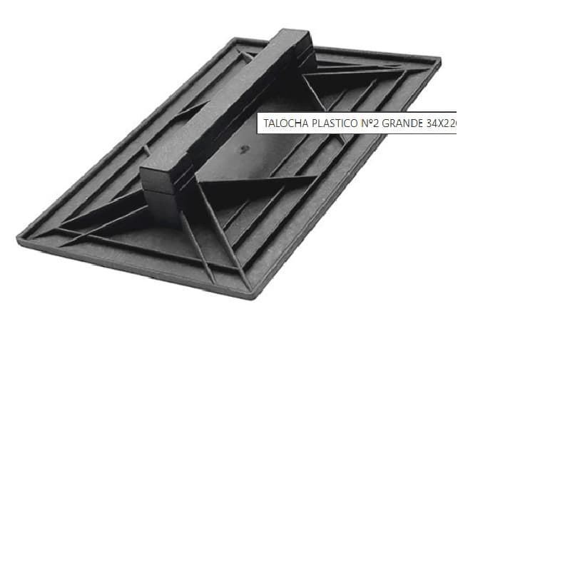 Talocha Plástico Negro Nº2 34x22 - Imagen 1