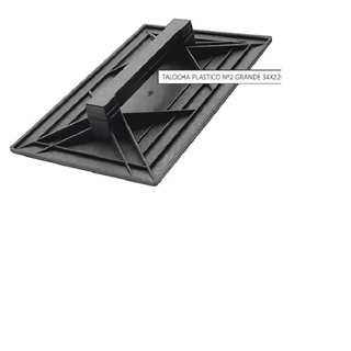 Talocha Plástico Negro Nº2 34x22 - Imagen 1