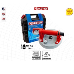 Ventosa Bomba Vacio gris C/manómetro Ø200MM COLOTOOL - Imagen 1