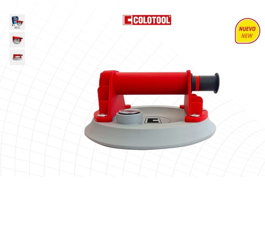 Ventosa Bomba Vacio gris C/manómetro Ø200MM COLOTOOL - Imagen 3